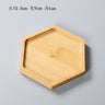 Ceramic Succulent Planter with Bamboo Tray and Stand