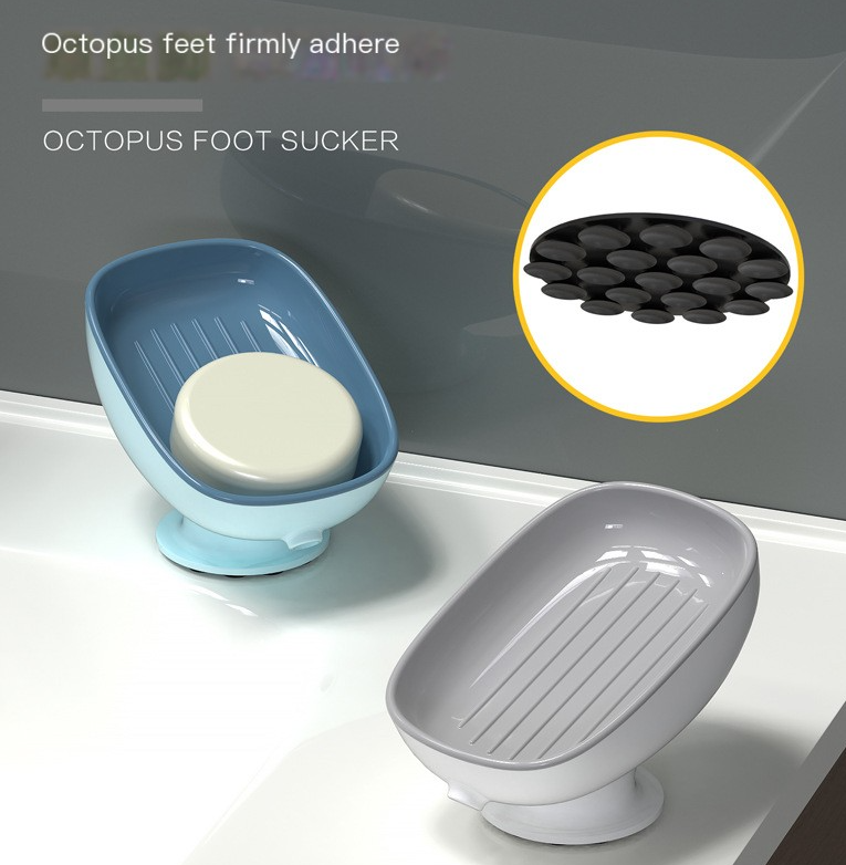 Suction Cup Soap Dish for Bathroom Storage (Octopus Design)