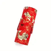 Chinese Style Fabric Storage Box for Makeup Brushes
