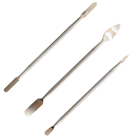 Vimour 3pcs Metal Spudger Set Dual Ends Repair Opening Metal Pry Tool Kit for Mobile Electronics/Tablets/Laptop/Game Machine and Other Devices