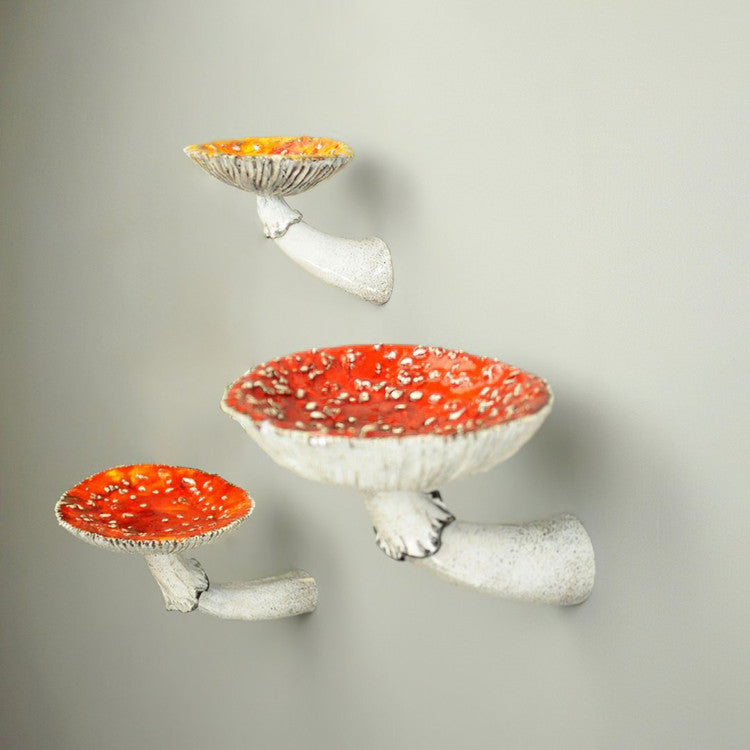 Mushroom Wall Hanging Shelf - Creative Home Organizer