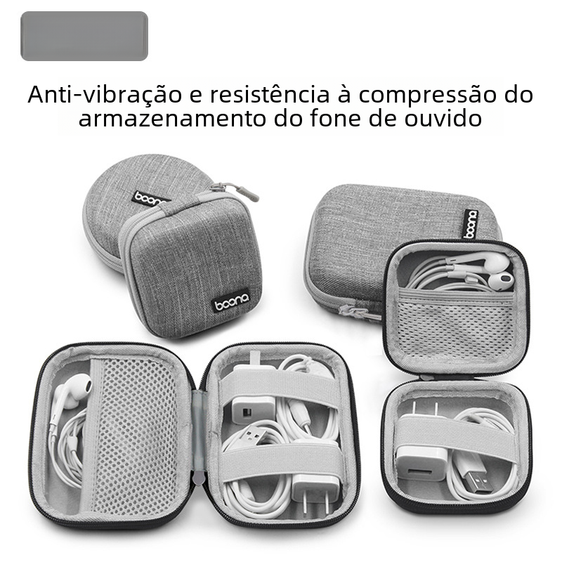 Bluetooth Earphone Storage Bag with Charger Organizer