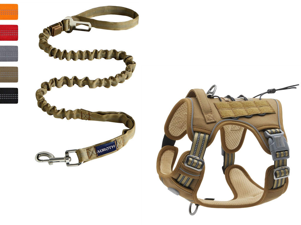 Tactical Reflective Pet Traction Rope for Outdoor Training
