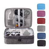 Two Layer Waterproof Multifunctional Data Cable Storage Bag