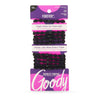 Goody Ouchless Forever Hair Elastics - 10 Ct Black Damage-Free Bands 3X Stronger Hair Ties Retainable Shape 16 Strand Inner Core Hair Accessories for Women & Men For Fine Hair