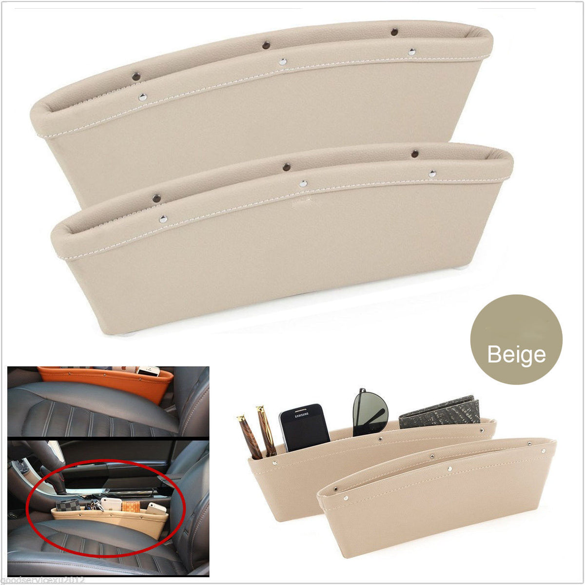 Car Leather Storage Box