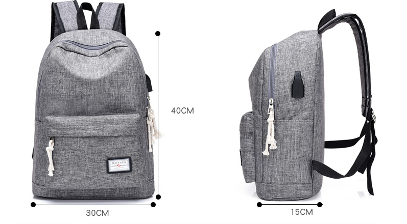 USB Charging Backpack for Travel and Leisure