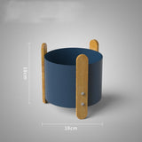 Nordic Iron Planter with Creative Minimalist Design