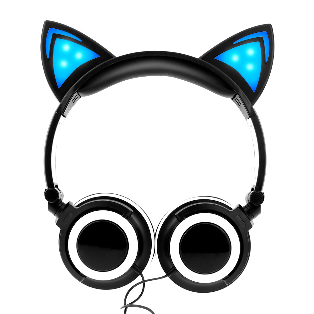 LED Animal-Ear Headphones