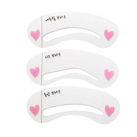 12Styles Reusable DIY Eyebrow Stencil Set