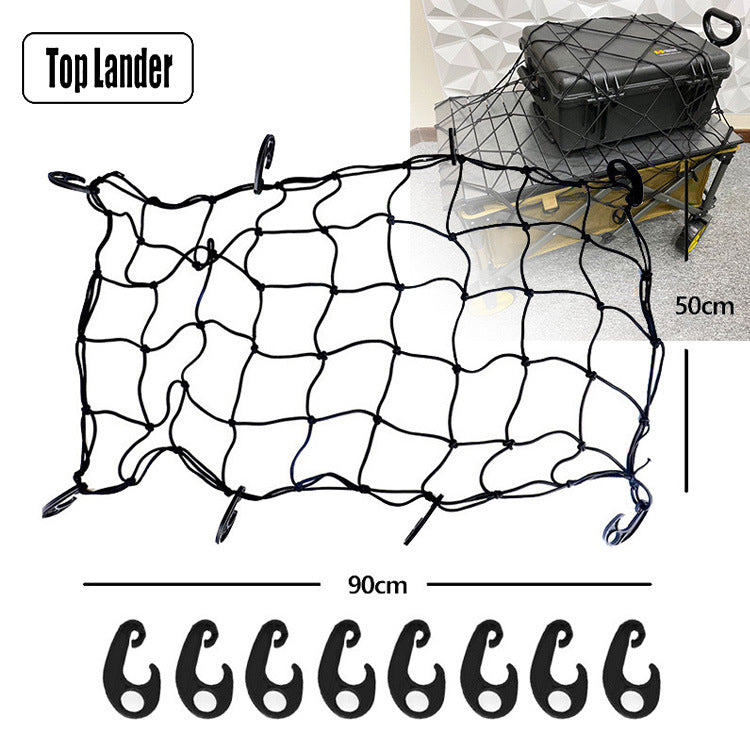 Outdoor Camping Vehicle Mesh Net with Elastic Tie Down