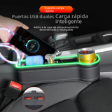"New RGB Car Seat Gap Storage Box with Charging"