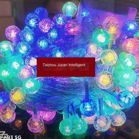 Outdoor LED Solar Ball String Lights for Garden Decor