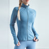 Long Sleeve High Neck Yoga Top for Running and Yoga
