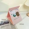 Cute Folding Makeup Mirror - Heart Desktop Design