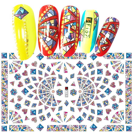 Adhesive Nail Decals for Creative Nail Art