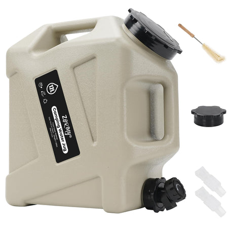 ZORMY 3.2 Gallon Camping Water Container with Spigot Camping Water Jug Portable Water Storage Container BPA Free Large Emergency Water Storage for Camping Vehicle Car Outdoor Hiking Picnic