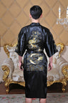 Embroidered Men's Nightgown for Home Wear