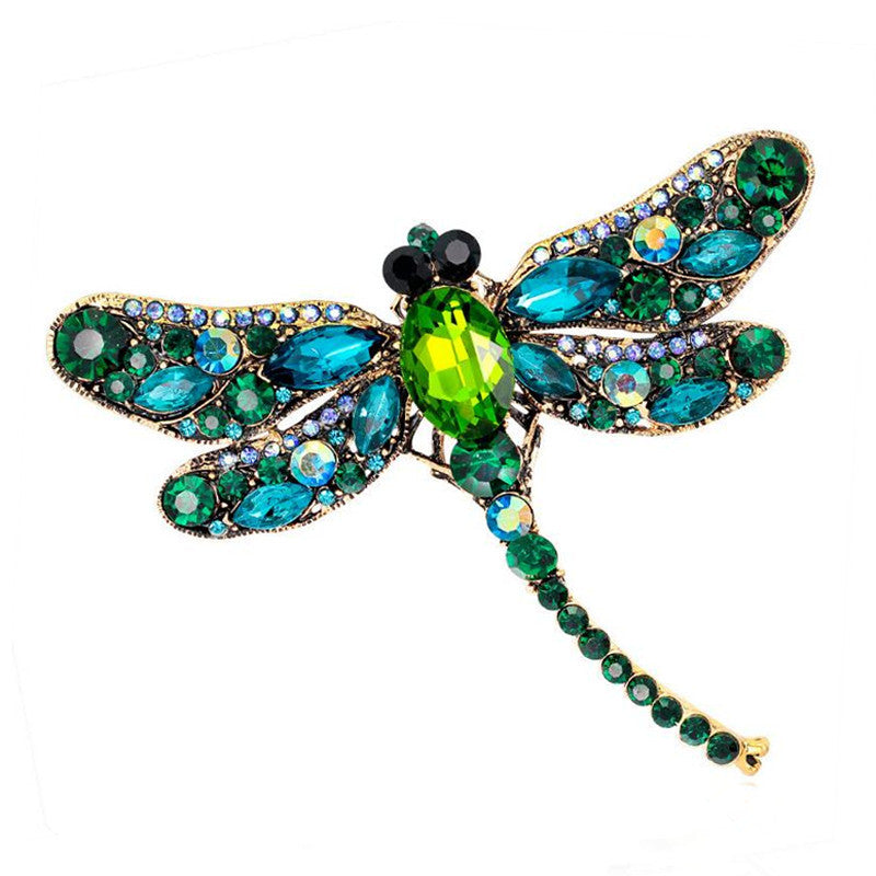 Vintage Dragonfly Brooch Scarf Clip Fashion Accessory