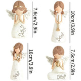 Resin Angel Ornaments Holding Heart for Home Decor