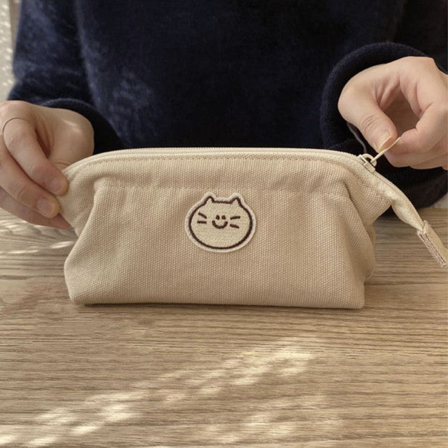 Cute Canvas Makeup Organizer and Storage Bag Pouch