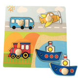 Wooden Puzzle Board for Kids - Fruit and Veg Jigsaw Toy