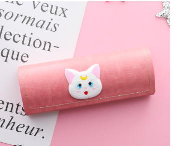Strawberry Girl Frame Glasses Case, Simple Portable Storage