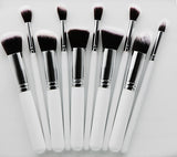 Makeup Brush Set - 10 Piece Foundation Brushes