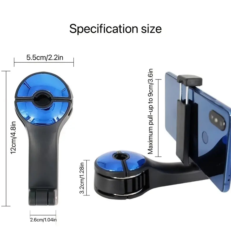 2-in-1 Car Headrest Hooks with Phone Holder for Bags