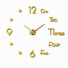 DIY 3D Acrylic Silent Wall Clock for Home Decor