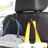 4pcs Car Seat Headrest Hook Hanger Organizer (Black)
