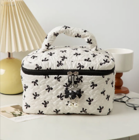 Bow Clutch Cosmetic Bag