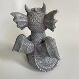 Resin Dragon Meditation Ornament for Home Decor