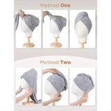 Microfiber Hair Towel Wrap for Curly Hair (1pc)