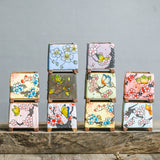 Hand-Painted Diamond-Embedded Square Ceramic Planter