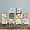 Hand-Painted Diamond-Embedded Square Ceramic Planter