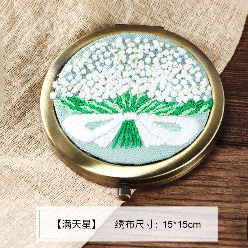DIY Embroidery Kit for Makeup Mirror Beginners