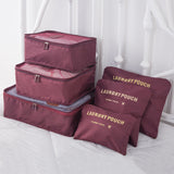 Korean Multi-Function Travel Storage Bag 6-Piece Set