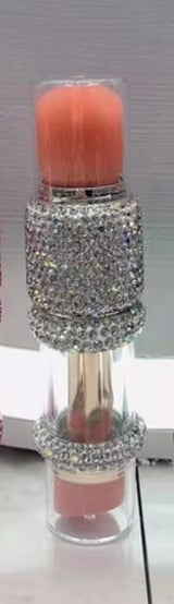 Five-in-One Portable Diamond Makeup Brush Set