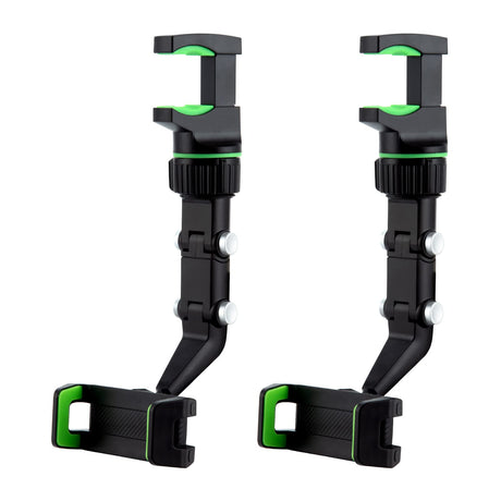 eing Car Phone Holder 360 Degree Rearview Mirror Phone HolderPhone Holder Phone Mount Bracket Bling Crystal Universal Adjustable Holder Cradle Car Mount for Cell Phone2 - Pack (Green)