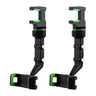 eing Car Phone Holder 360 Degree Rearview Mirror Phone HolderPhone Holder Phone Mount Bracket Bling Crystal Universal Adjustable Holder Cradle Car Mount for Cell Phone2 - Pack (Green)