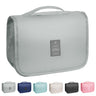 YEMEDA Toiletry Bag Travel Bag with Hanging Hook Waterproof Capacity Hanging Multifunctional Makeup Bag for Toiletries Portable Cosmetic Bag Travel Organizer for Women and Men(Light Grey)