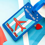 Creative Cartoon Silicone Luggage Tag for Suitcases