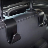 4pcs Car Seat Headrest Hook Hanger Organizer (Black)