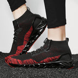 Men's Flyknit Mesh Sneakers for Outdoor Running