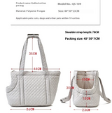 Quilted Korean-Style Pet Travel Bag