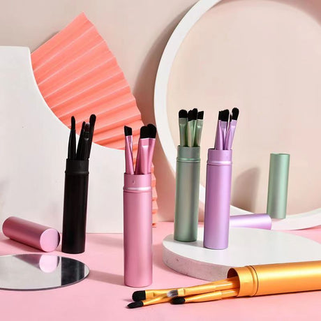 Pink Eye Makeup Brush Set of 5 - H1037_PU