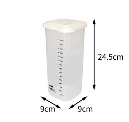 Food Storage Canister with Measuring Kitchen Box