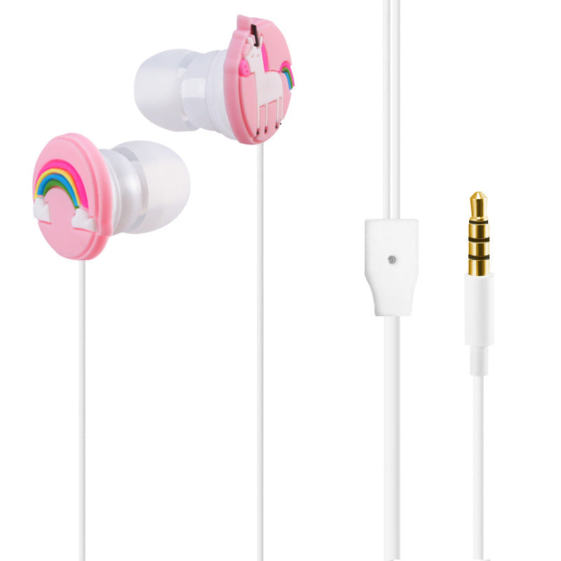 Unicorn Cartoon Headphones with Mic