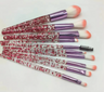 Makeup Brush Set of 10 - Face, Eye, and Contour Brushes